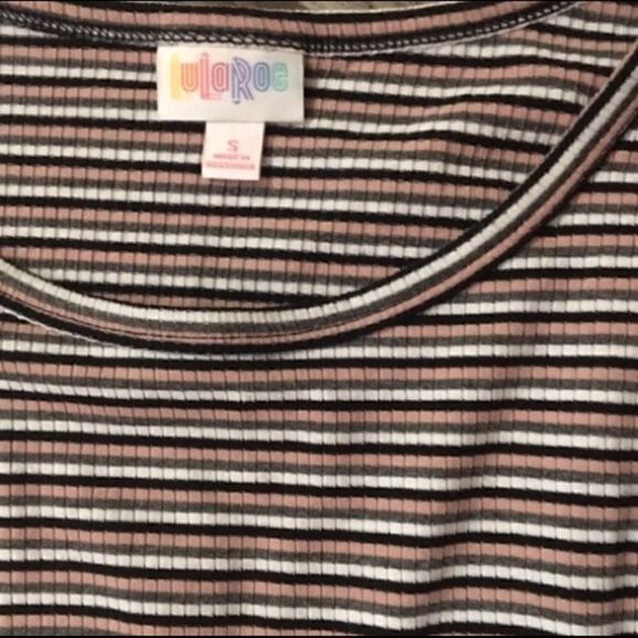 LuLaRoe Carly Small Ribbed Multi Stripe NWT - Picture 3 of 7